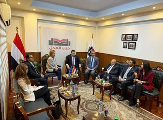 حزب العدل يستقبل سفيرة الاتحاد الأوروبي لبحث آفاق التعاون المشترك