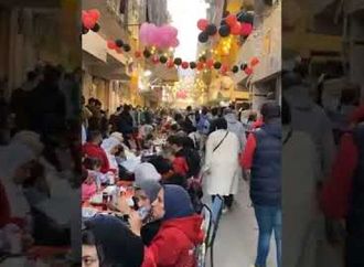 مدفع الإفطار بالمطرية ولحظة إفطار 100 ألف صائم