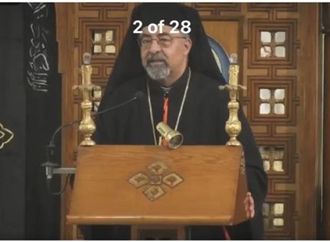 البطريرك الأنبا إبراهيم إسحق يترأس صلوات بصخة الصلبوت بالفجالة في الجمعة العظيمة