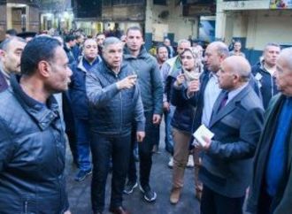 محافظ الإسكندرية فى جولة بوكالة الخضار: التروسيكل ده من غير نمر ليه