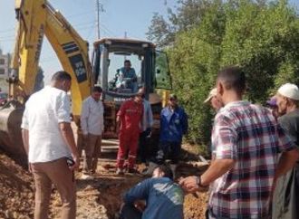 رئيس مدينة الشهداء: إصلاح انفجار خط المياه بالطريق الأسفلت بكفر عشما