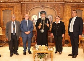 قداسة البابا تواضروس يستقبل الأمين العام لمجلس كنائس الشرق الأوسط