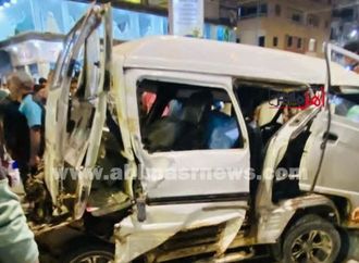 إصابة 10 أشخاص في حادث دهس سيارة نقل لعدة سيارات بشارع الاسكندرية بمطروح ... أسماء