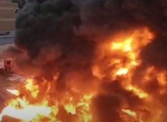 7 مصابين إثر حريق مواسير بلاستيكية في أشمون بالمنوفية