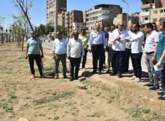 خطة شاملة لتطوير وتجميل ميادين أسيوط وزيادة المسطحات الخضراء.. صور