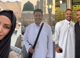 من بينهم درّة زروق وتامر عاشور.. فنانون يؤدون مناسك الحج هذا العام