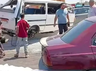 إصابة 10 أشخاص في انقلاب سيارة ميكروباص على طريق شبرا بنها الحر