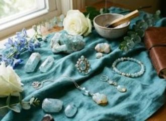 سحر الأحجار الداكنة: كيف ترتدين اليشم والأوبال والفيروز بأناقة؟