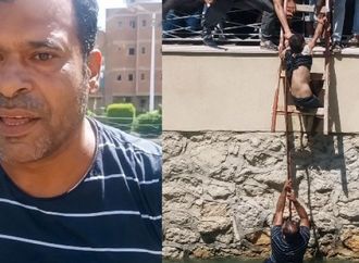 شاب ينقذ طفلًا من الغرق في ترعة السويس.. والأهالي يطالبون بتكريمه