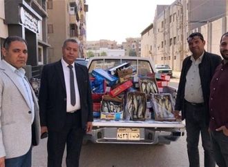 ضبط 261.5 كجم رنجة غير صالحة للاستهلاك الآدمي بأحد الهايبرات الكبرى في الفيوم