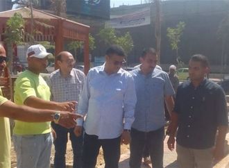 نائب الدقهلية يتابع تطوير حديقتي كوكب الشرق وجزيرة الورد بالمنصورة
