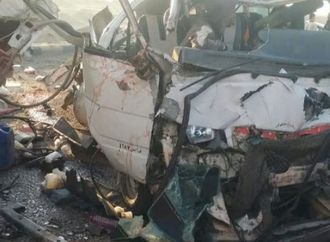 النيابة تعاين موقع تصادم  الطريق الأوسطي المتسبب في مصرع 8 أشخاص