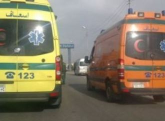 إصابة 8 فتيات بكدمات متفرقة إثر انقلاب تروسيكل بهم بطريق جهينة فى سوهاج