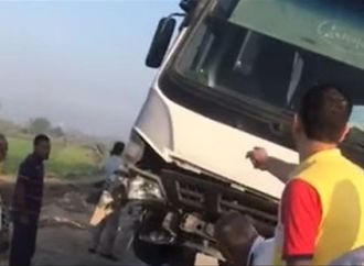 مصرع 11 وإصابة 10 إثر حادث مروع لسيارتي نقل في سمالوط بالمنيا