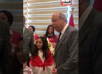 ميار عثمان الأولى فى مسابقة تحدى القراءة فى الوطن العربى تصل القاهرة
