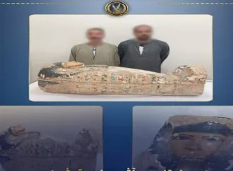 سقوط لصوص الكنوز بتابوت أثري نادر من العصر الروماني في سوهاج