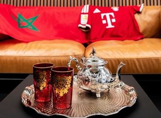 شاهد.. احتفال لاعبي المغرب بانتقال صيباري إلى بايرن ميونخ