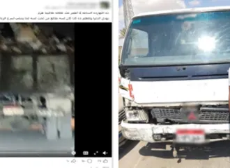 لعدم إحكام ربطها..ضبط سائق نقل تسبب فى تناثر القمامة بالشارع