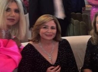 يسرا وإلهام شاهين ولبلبة وهالة صدقى فى حفل زفاف ابن صابرين.. فيديو وصور